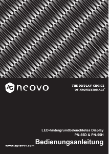 Bedienungsanleitung AG Neovo PN-55D LCD monitor