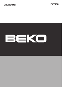 Manual de uso BEKO EV 7100 Lavadora