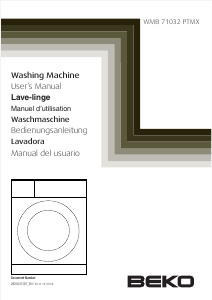 Handleiding BEKO WMB 71032 PTMX Wasmachine