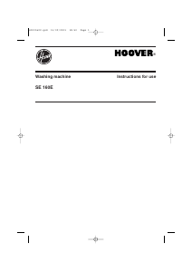 Handleiding Hoover SE 160 E Wasmachine