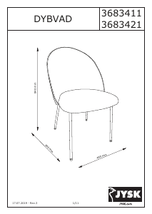 Manual JYSK Dybvad Cadeira