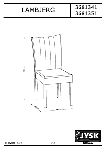 説明書 JYSK Lambjerg 椅子