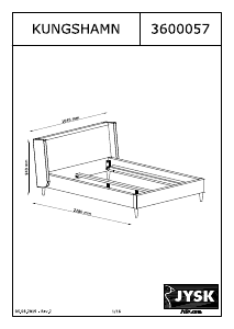 Manual JYSK Kungshamn (140x200) Bed Frame