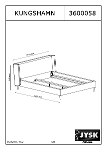 Manual JYSK Kungshamn (160x200) Bed Frame