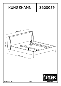 Manual JYSK Kungshamn (180x200) Bed Frame