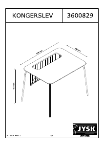 Посібник JYSK Kongerslev Приставний стіл