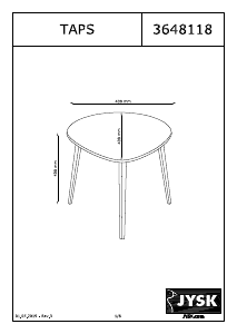Εγχειρίδιο JYSK Taps Πλευρικό τραπέζι