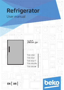 Manual BEKO TSE1561PX Refrigerator