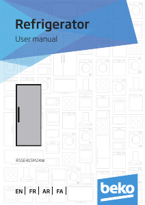 Manual BEKO RSSE415M24W Refrigerator