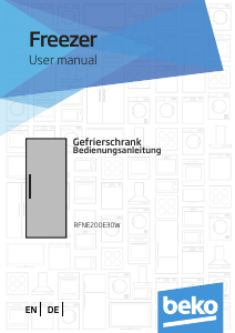 Handleiding BEKO RFNE200E30W Vriezer