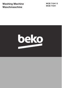 Bedienungsanleitung BEKO WCB 71241 S Waschmaschine