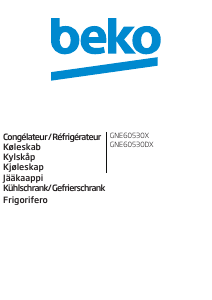 Manuale BEKO GNE60530DX Frigorifero-congelatore