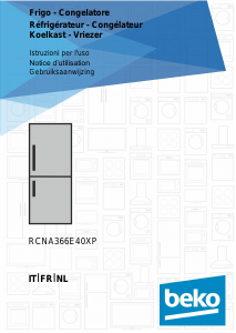 Mode d’emploi BEKO RCNA366E40XP Réfrigérateur combiné