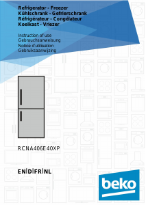 Handleiding BEKO RCNA406E40XP Koel-vries combinatie