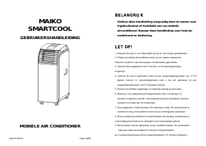 Handleiding Maiko SM26G Smartcool Airconditioner