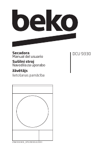 Manual de uso BEKO DCU 9330 Secadora