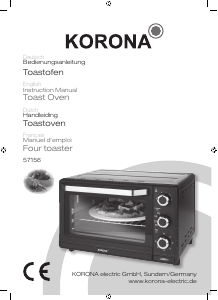 Bedienungsanleitung Korona 57156 Backofen
