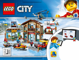 Manual de uso Lego set 60203 City Estación de Esquí