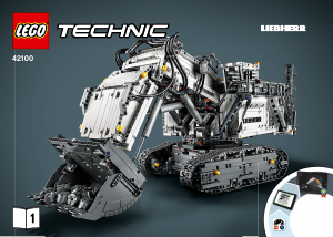Manual de uso Lego set 42100 Technic Excavadora Liebherr R 9800