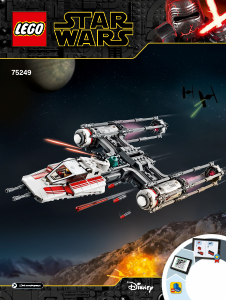 Manual Lego set 75249 Star Wars Resistance Y-Wing starfighter