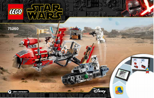 Käyttöohje Lego set 75250 Star Wars Pasaanan kiituritakaa-ajo