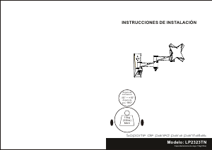Manual de uso TooQ LP2323TN-B Soporte de pared