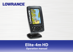 Manual Lowrance Elite 4m HD Fishfinder