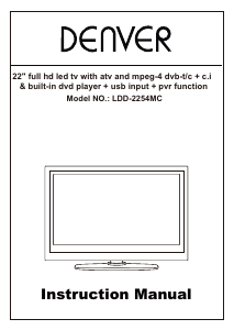 Handleiding Denver LDD-2454MC LED televisie