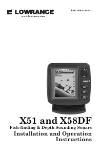 Manual Lowrance X58DF Fishfinder
