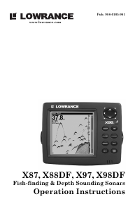 Manual Lowrance X98DF Fishfinder