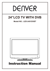 Handleiding Denver LED-2451DVBT LED televisie