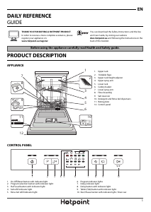 Manual Hotpoint HFC 2B19 X UK Dishwasher