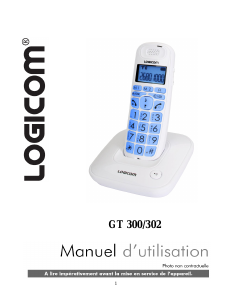 Mode d’emploi Logicom GT 300 Téléphone sans fil