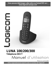 Mode d’emploi Logicom Luna 100 Téléphone sans fil