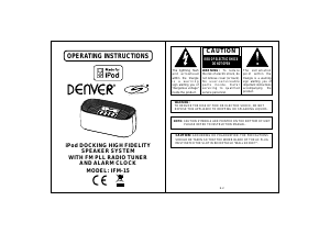 Handleiding Denver IFM-15 Speakerdock