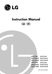 Bedienungsanleitung LG MH6339BS Mikrowelle