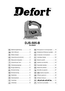 Bedienungsanleitung Defort DJS-505-B Stichsäge