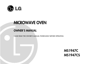 Handleiding LG MS1947CS Magnetron