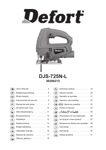 Kullanım kılavuzu Defort DJS-725N-L Dekupaj testere