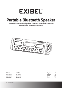 Bruksanvisning Exibel BL2615 Högtalare