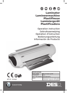 Mode d’emploi Desq 70240 Plastifieuse