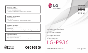 Bruksanvisning LG P936 Mobiltelefon