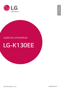 Mode d’emploi LG K130EE Téléphone portable