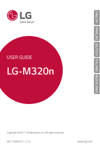 Manual LG M320n Mobile Phone