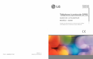 Mode d’emploi LG G5300 Téléphone portable