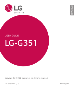 Manuale LG G351 Telefono cellulare