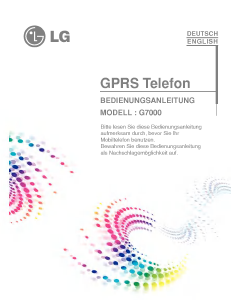 Bruksanvisning LG G7000A Mobiltelefon