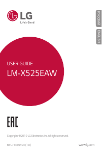 Bruksanvisning LG LM-X525EAW Mobiltelefon