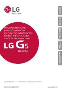 Használati útmutató LG H850 G5 Mobiltelefon