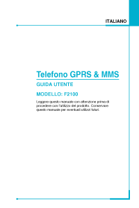 Manuale LG F2100 Telefono cellulare